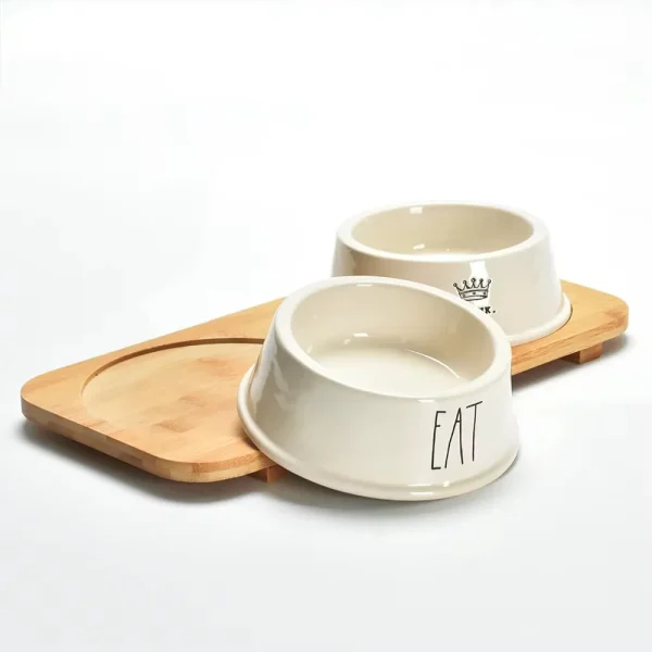 Custom Ceramic Pet Bowl & Hideout with Multiple Accessory Design-1