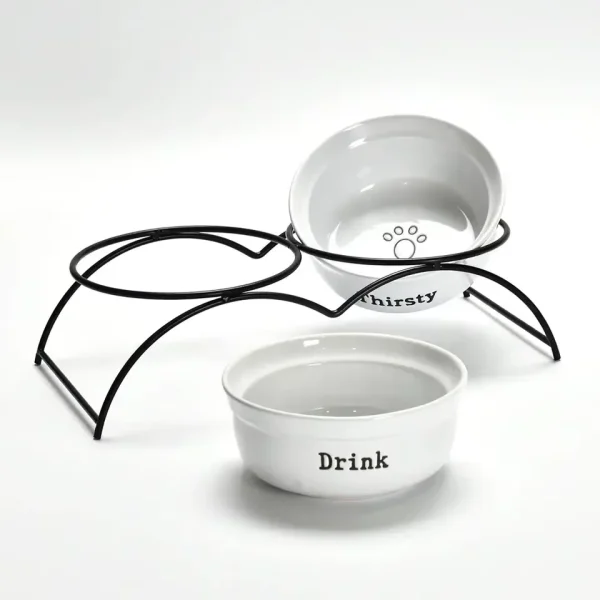 Custom Ceramic Pet Bowl & Hideout with Multiple Accessory Design-3