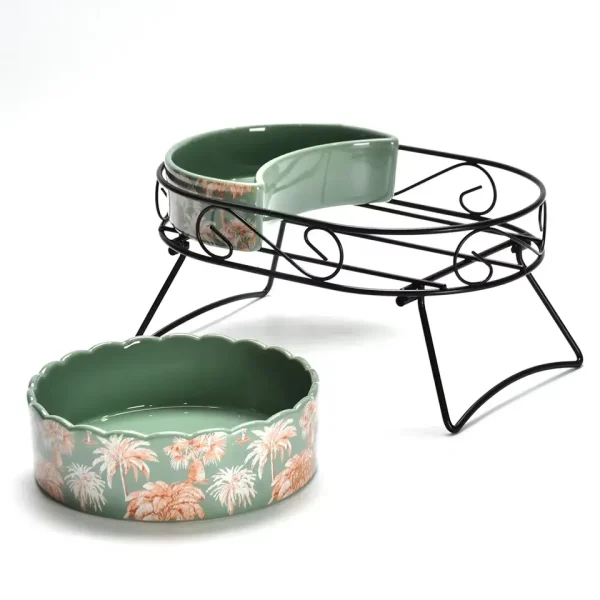 Custom Ceramic Pet Bowl & Hideout with Multiple Accessory Design-5