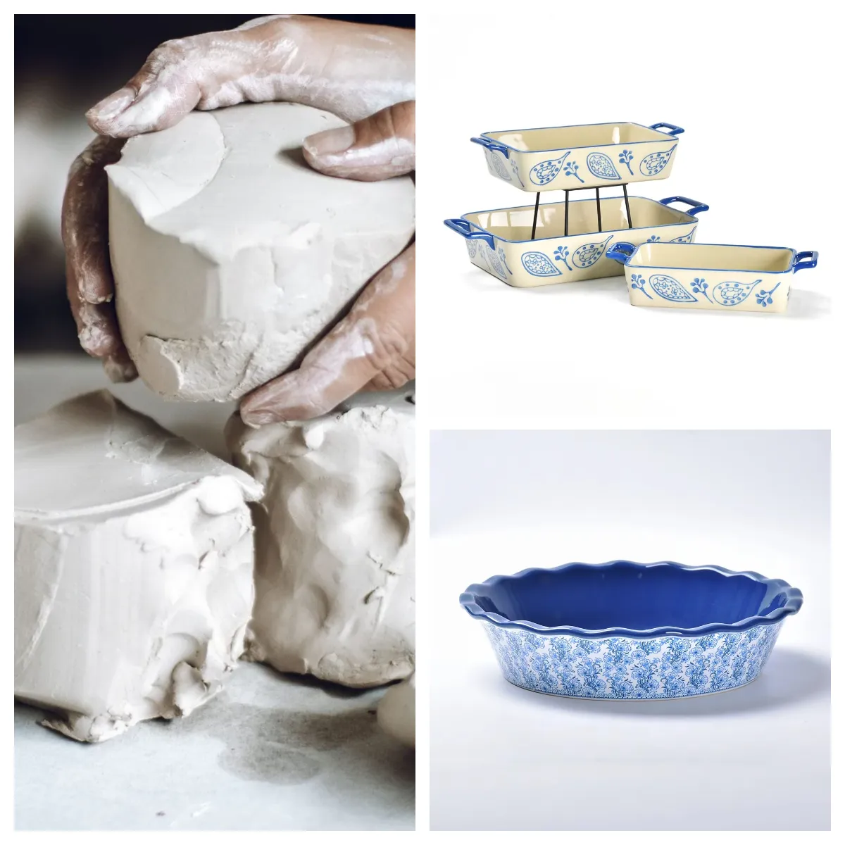 Factory Wholesale Ceramic Bakeware & Kitchen Supplies with Medium-Temperature Clay