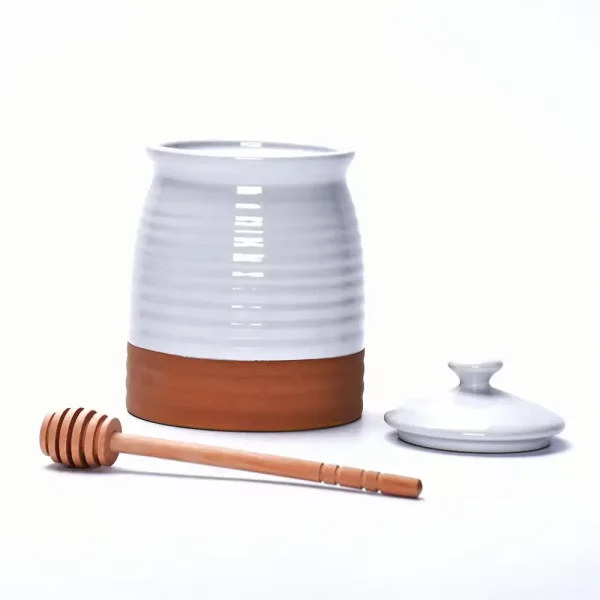 cute-ceramic-honey-pot-wholesale-bulk-food-storage-jars-1
