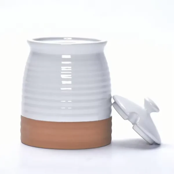 cute-ceramic-honey-pot-wholesale-bulk-food-storage-jars-5