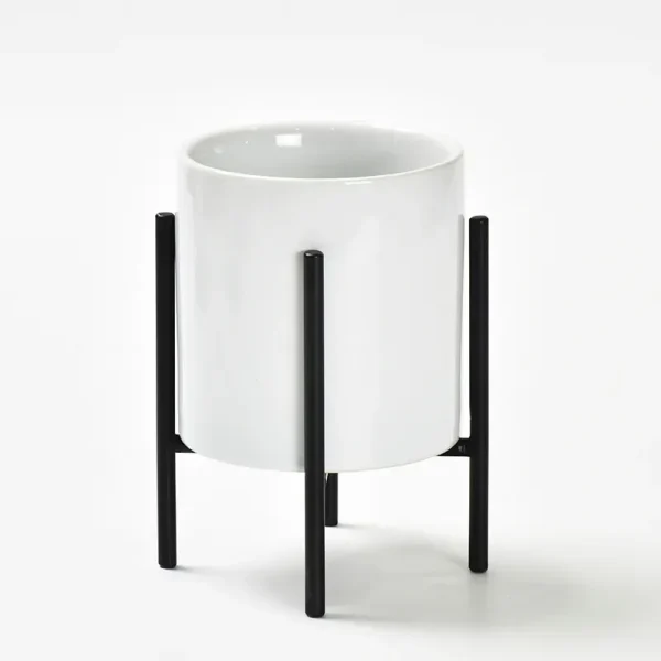 premium-wholesale-ceramic-planters-with-elegant-iron-frame-5