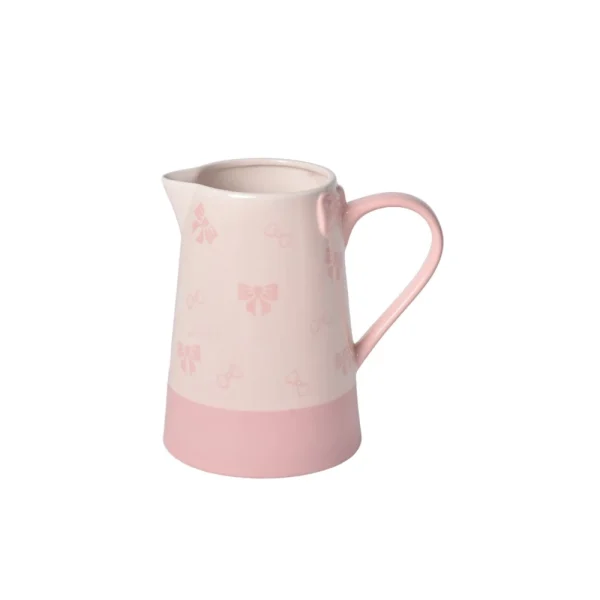 custom-ceramic-pitcher-cute-bow-ceramic-kettle-wholesale-1
