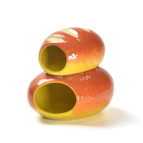 Factory Wholesale Ceramic Hide, Bread Shaped Hamster House