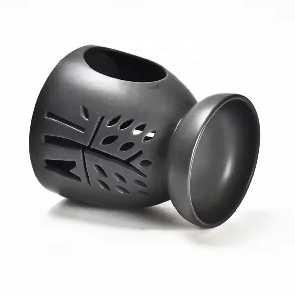 Wholesale Aroma Diffuser, Black Ceramic Tealight Oil Burner