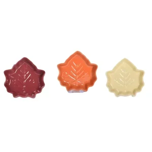 Wholesale Dish Sets, Ceramic Maple Leaf Appetizer Dishes-1