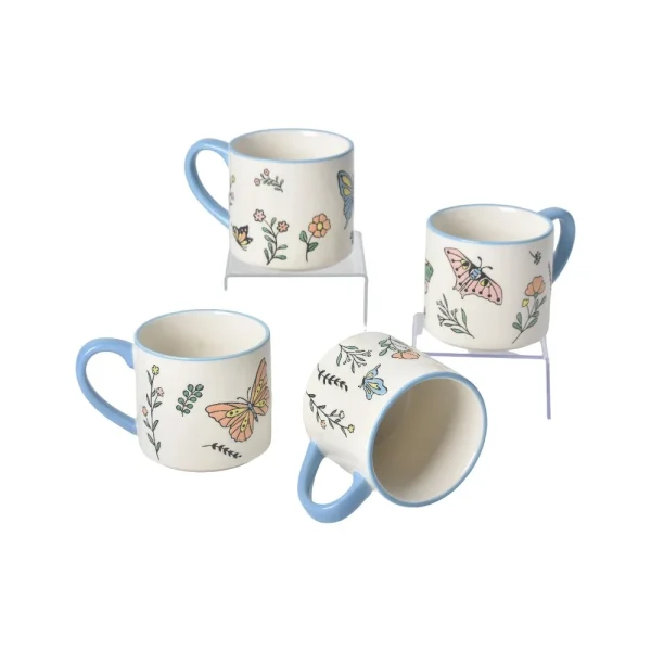 juego de tazas de cafe de ceramica apilables de 4 piezas al por mayor-2