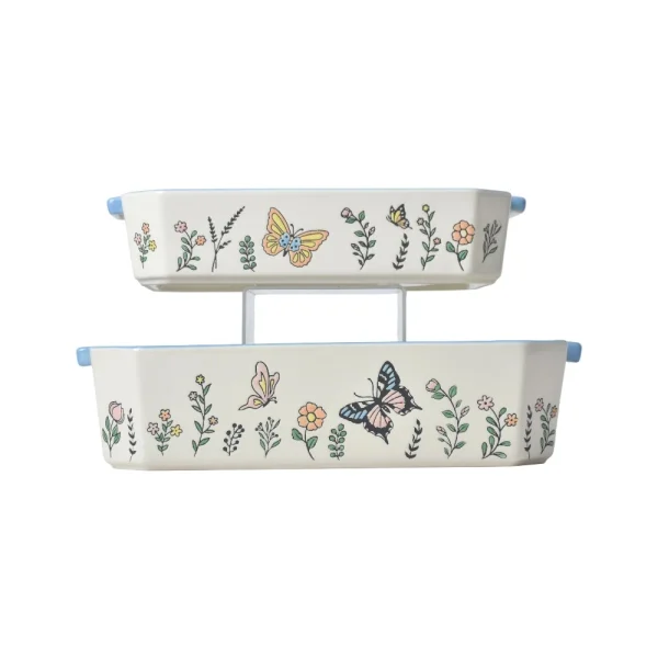 bandejas de cerámica para hornear al por mayor para restaurantes con tapa-5