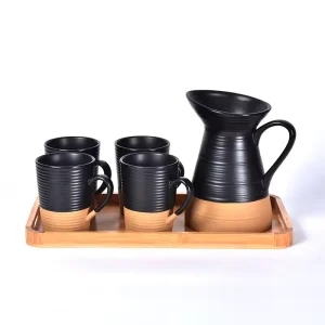 bulk-tea-cup-set-5-pc-ceramic-pitcher-and-mug-set-wholesale-1