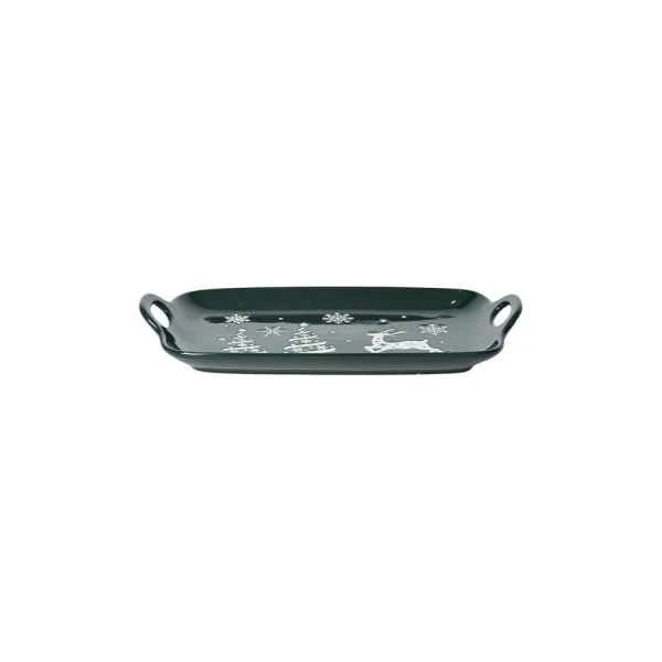 green-christmas-ceramic-platter-wholesale-with-handles-2