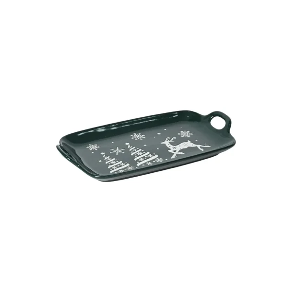 green-christmas-ceramic-platter-wholesale-with-handles-4
