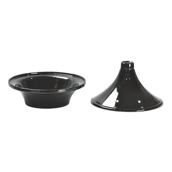 wholesale-tagine-pot-with-conical-lid-black-glossy-cookware-4
