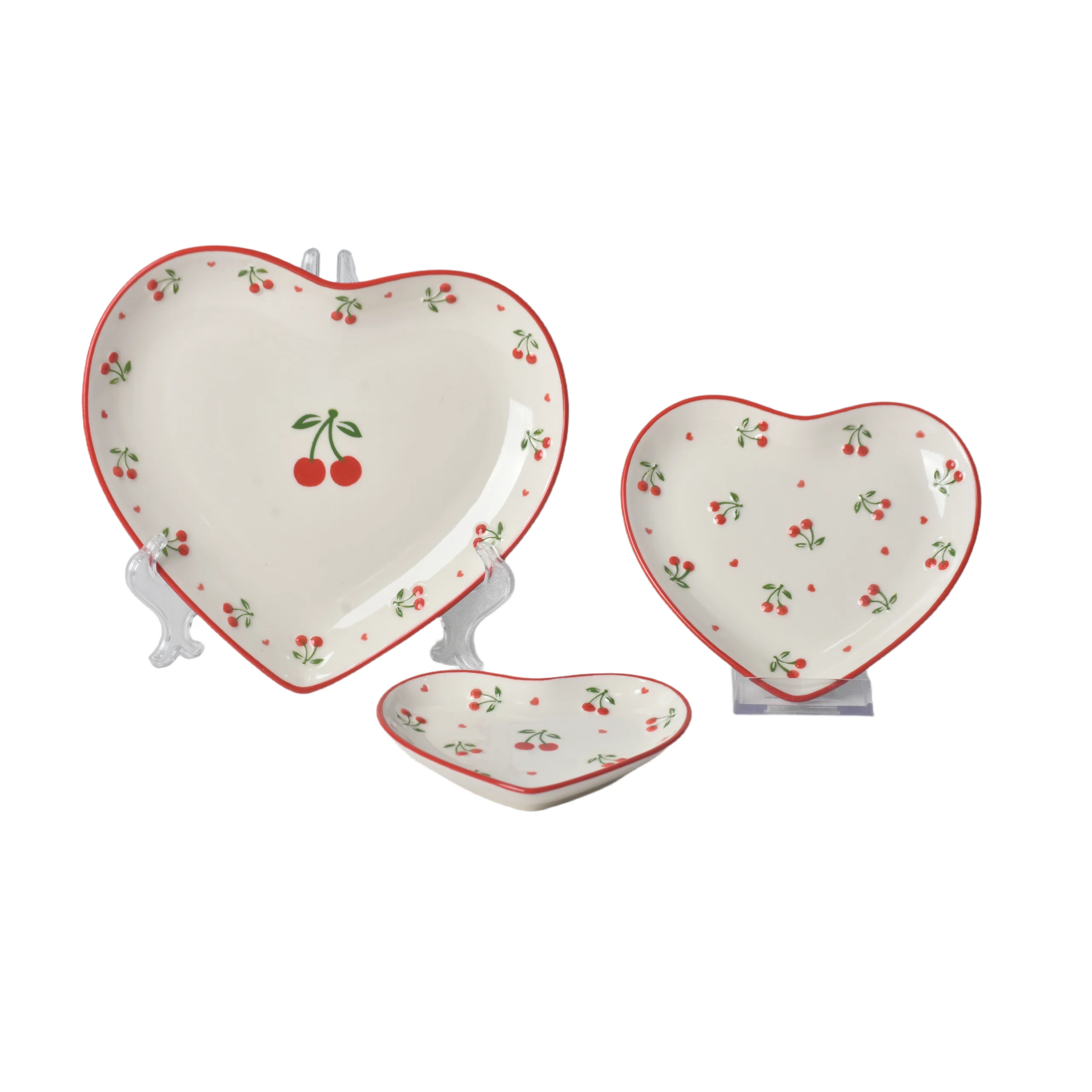 custom-decorative-plates-bulk-heart-shaped-ceramic-plates-1
