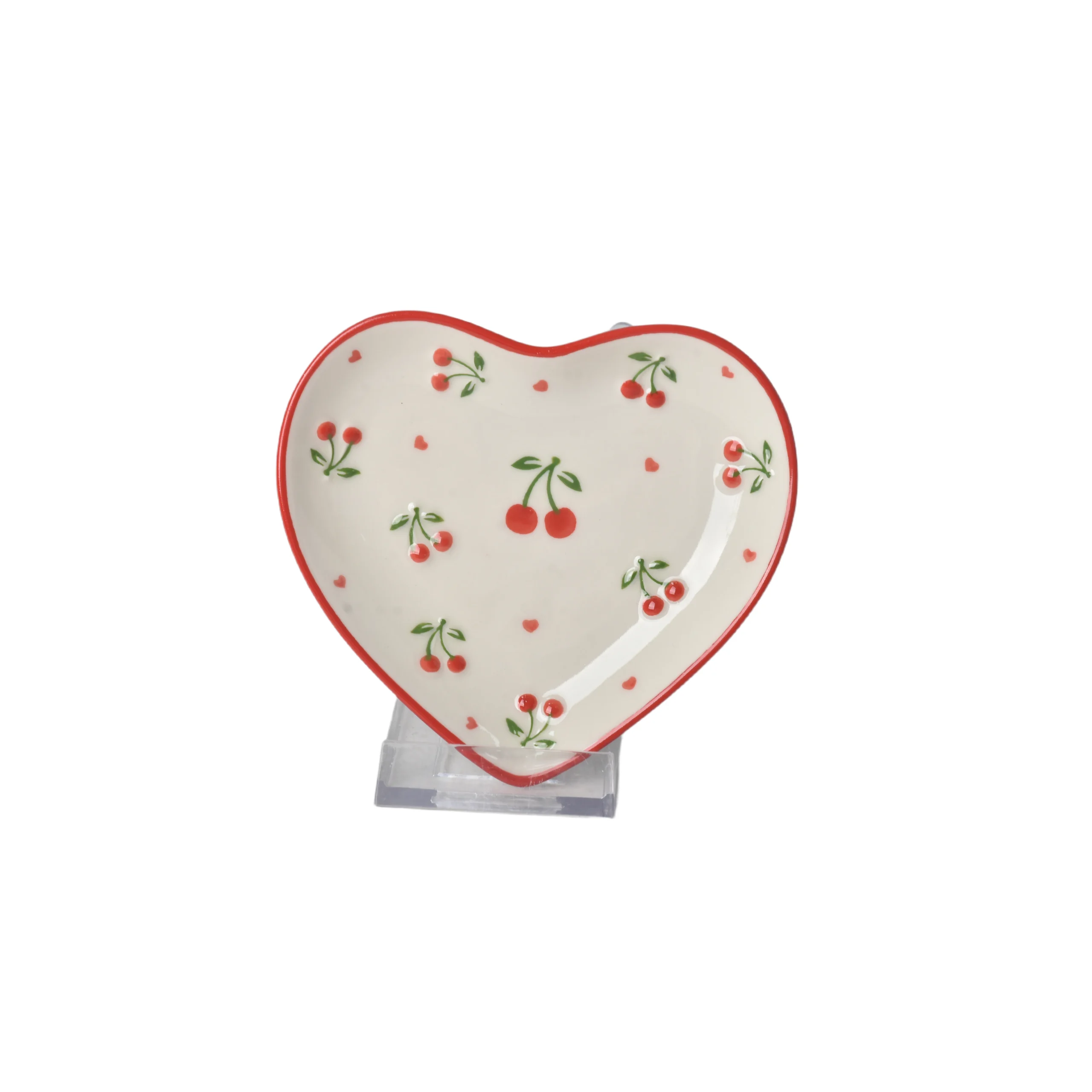 Customized heart-shaped relief plate set-4