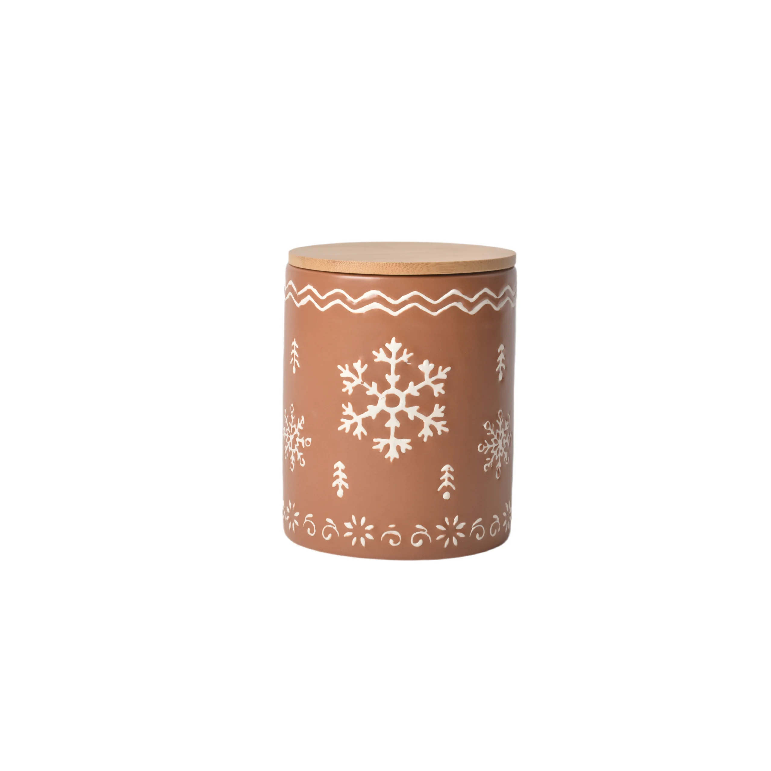 ceramic-canister-wood-lid-wholesale-snowflake-storage-jars-2