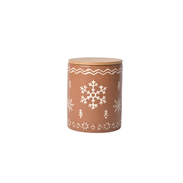 ceramic-canister-wood-lid-wholesale-snowflake-storage-jars-5