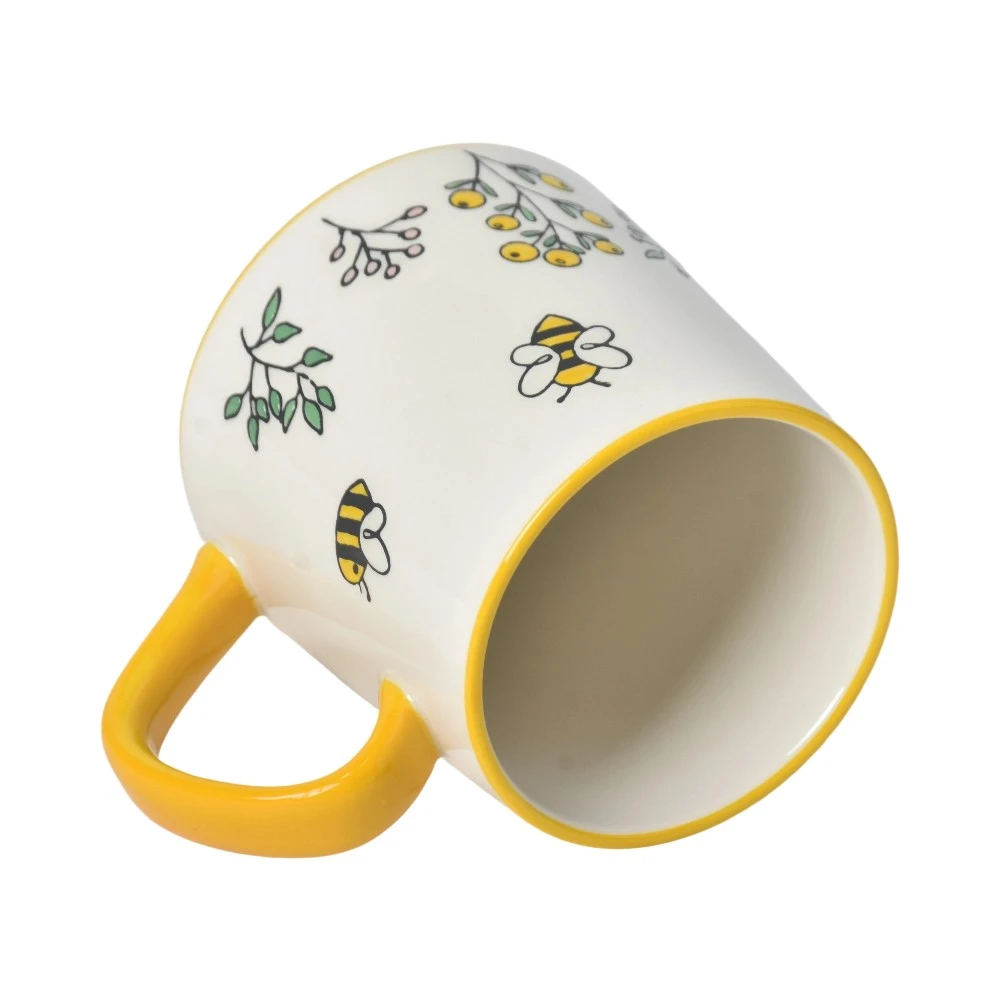 custom-stoneware-mugs-with-hand-painted-bee-pattern-design-4