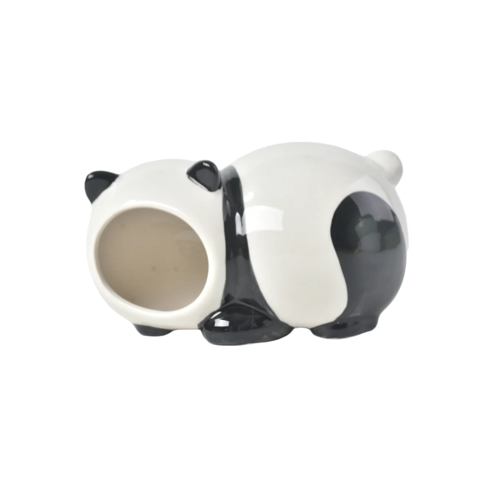 panda-shaped-wholesale-ceramic-hideout-for-small-pet-habitat-1