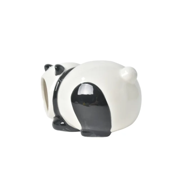 panda-shaped-wholesale-ceramic-hideout-for-small-pet-habitat-3