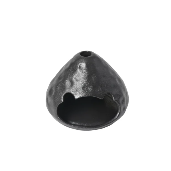 wholesale-ceramic-incense-holder-hand-pressed-matte-black-design-2